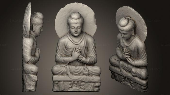 Статуэтки Будда (Проповедь Будды, STKBD_0043) 3D модель для ЧПУ станка
